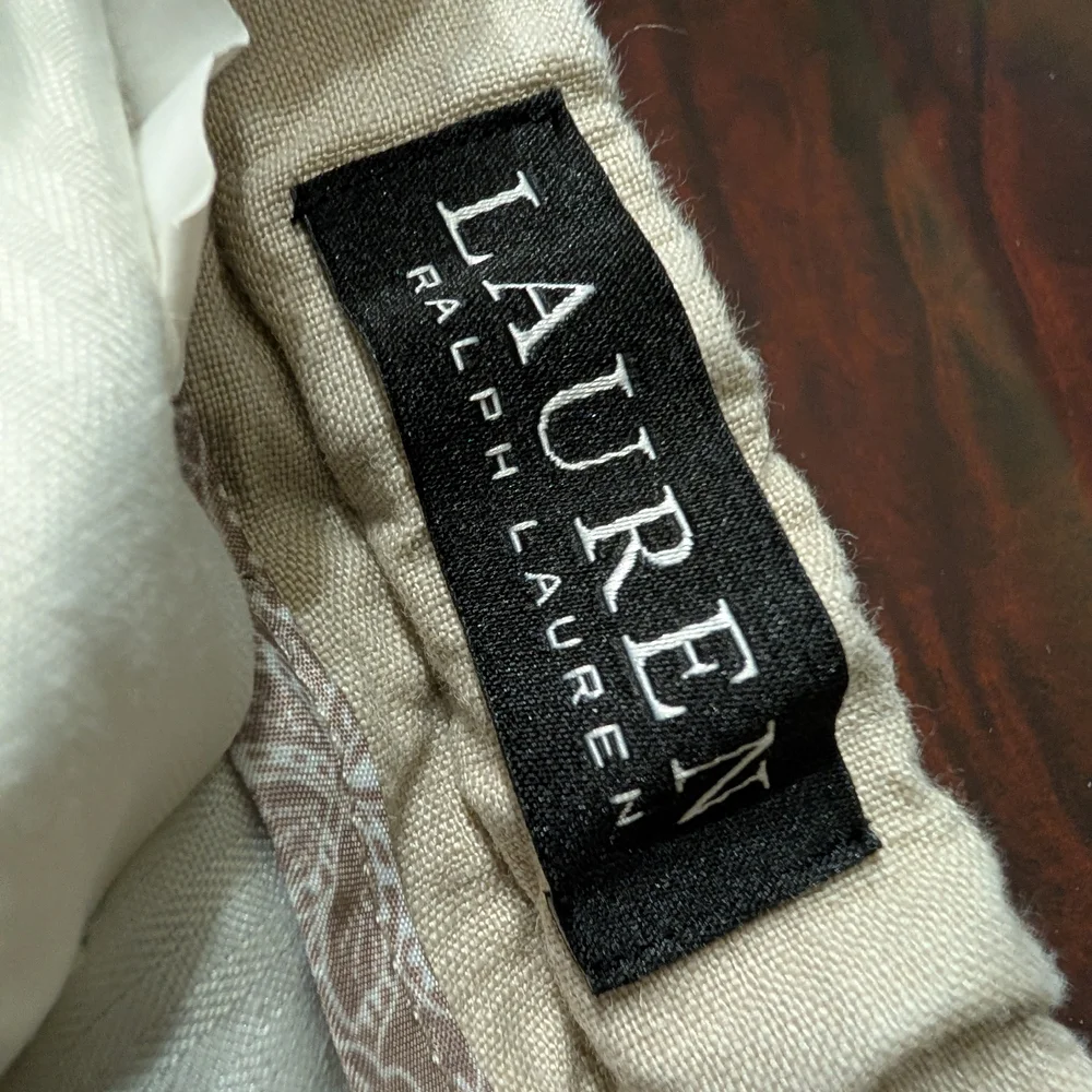 Boys Ralph Lauren Light Beige Adjustable Waist Linen Pants - Picture 4 of 6